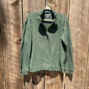 Men’s XL washed, stoned, and beaten Vintage 1946 quarter zip sweater